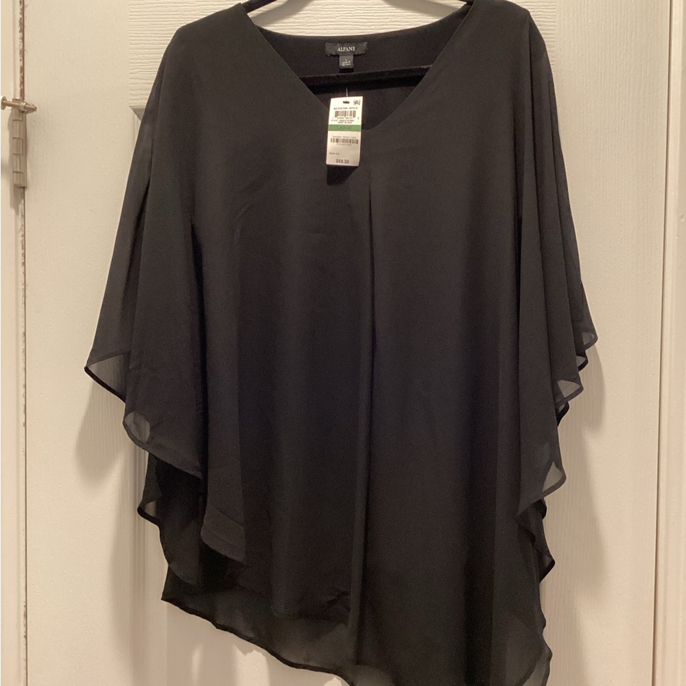 ALFANI Flowing Batwing Elegant Top - Picture 2 of 4